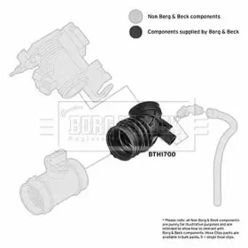 BORG & BECK bth1700 -  Рукав воздухозаборника, воздушный фильтр